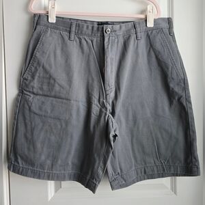 Nautica Men's Charcoal Flat Front Shorts
